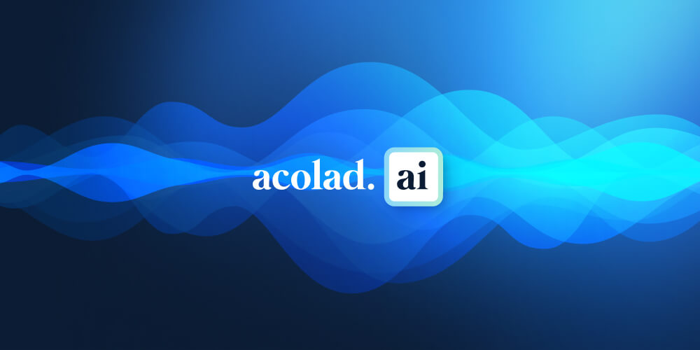 Annoncering af Acolads AI-voiceover