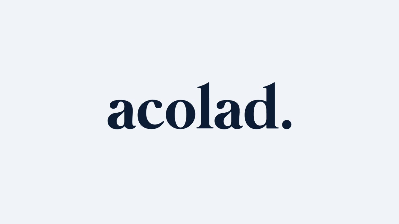 Acolad primary logo with light background