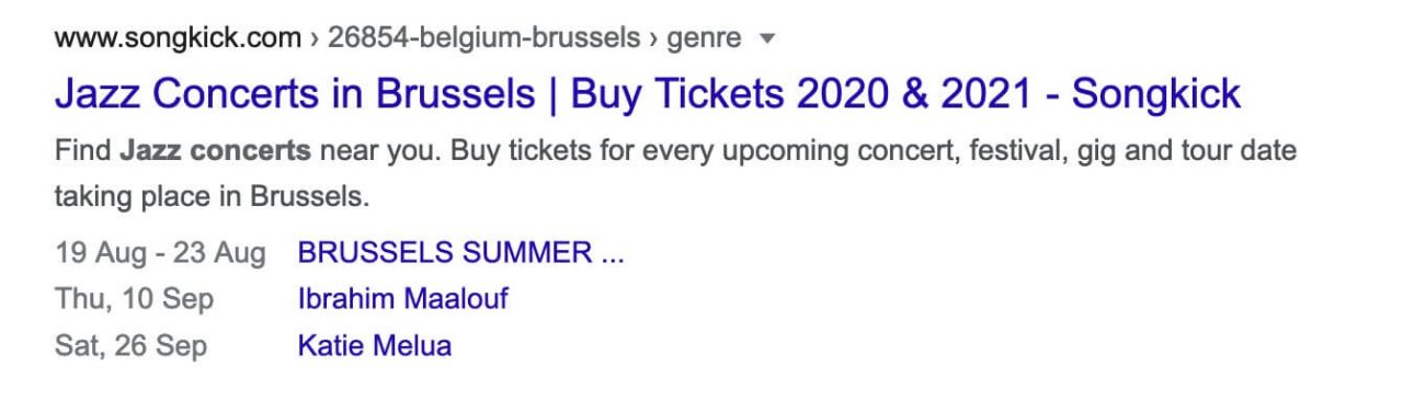 Rich Snippets in Search Results