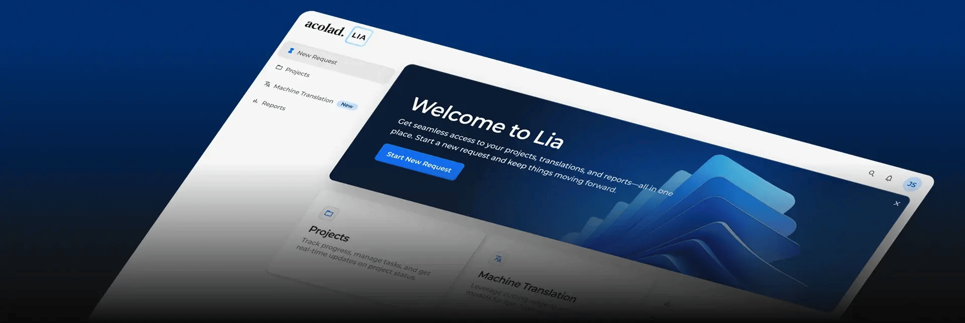 Acolad Lia interface