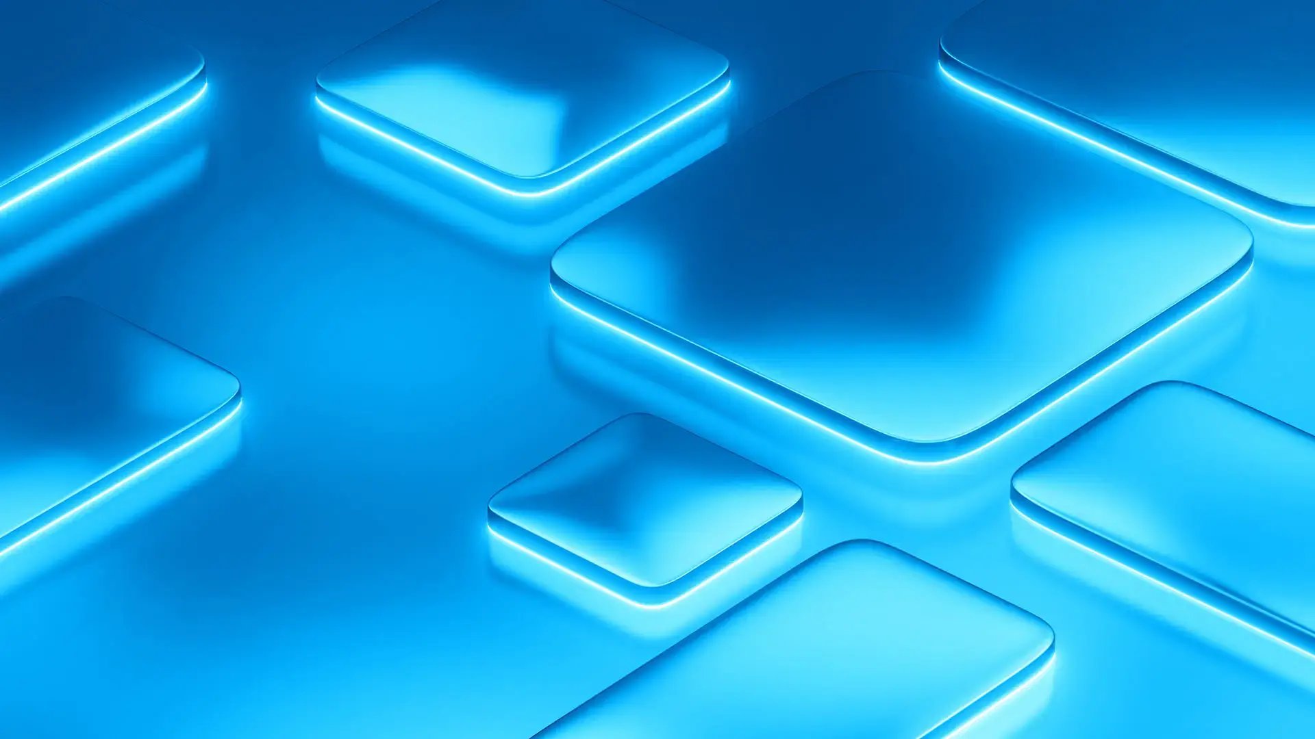 3d-render-geometric-with-blue-neon-lights