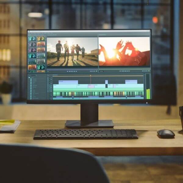 video editing tools on screen