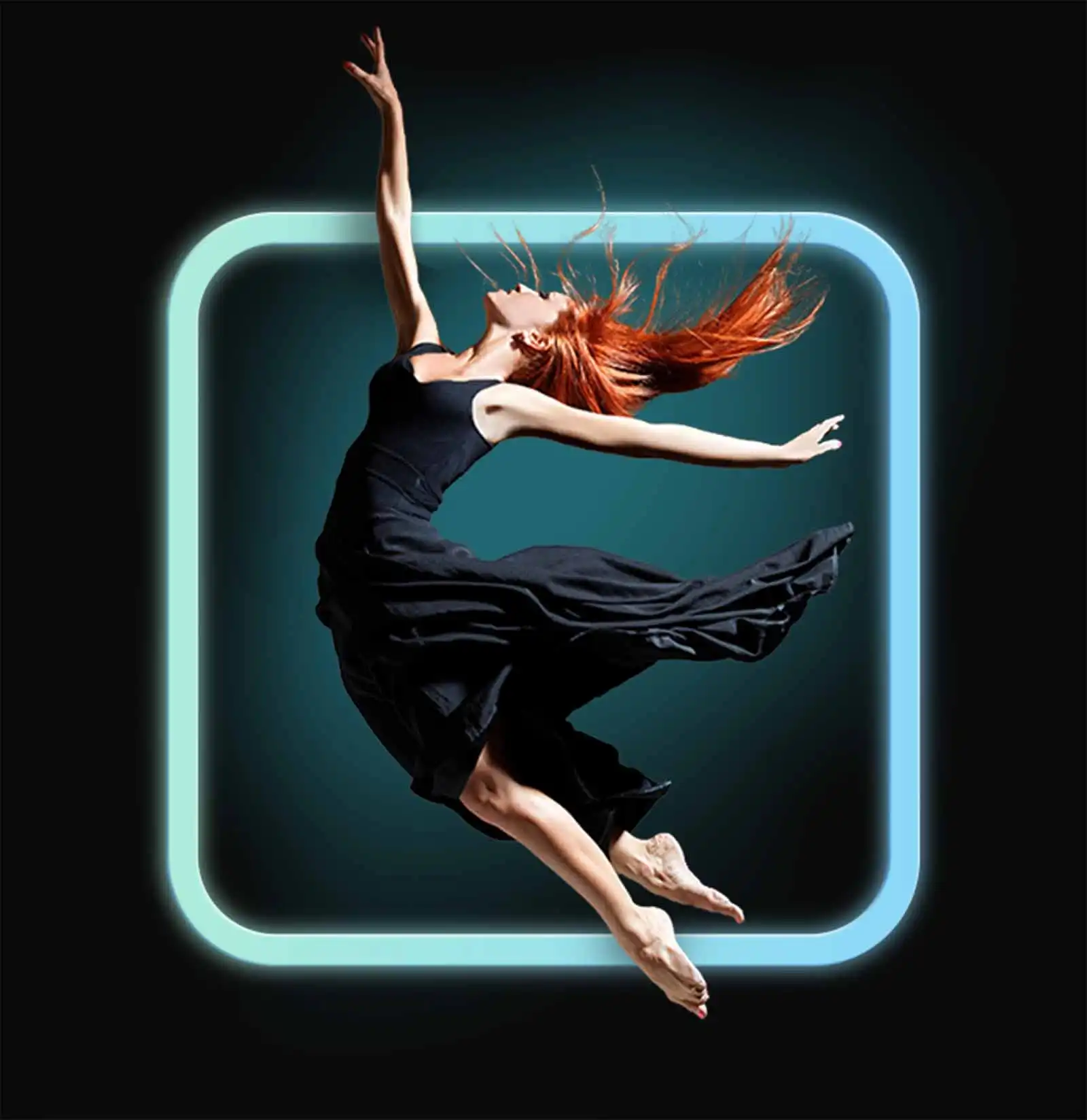 elegant dancer leaping in front of Acolad Lia logo elegant dancer leaping in front of Acolad Lia logo