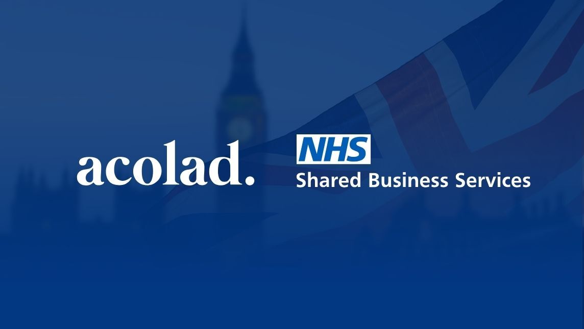 nhs shared business services logo with acolad