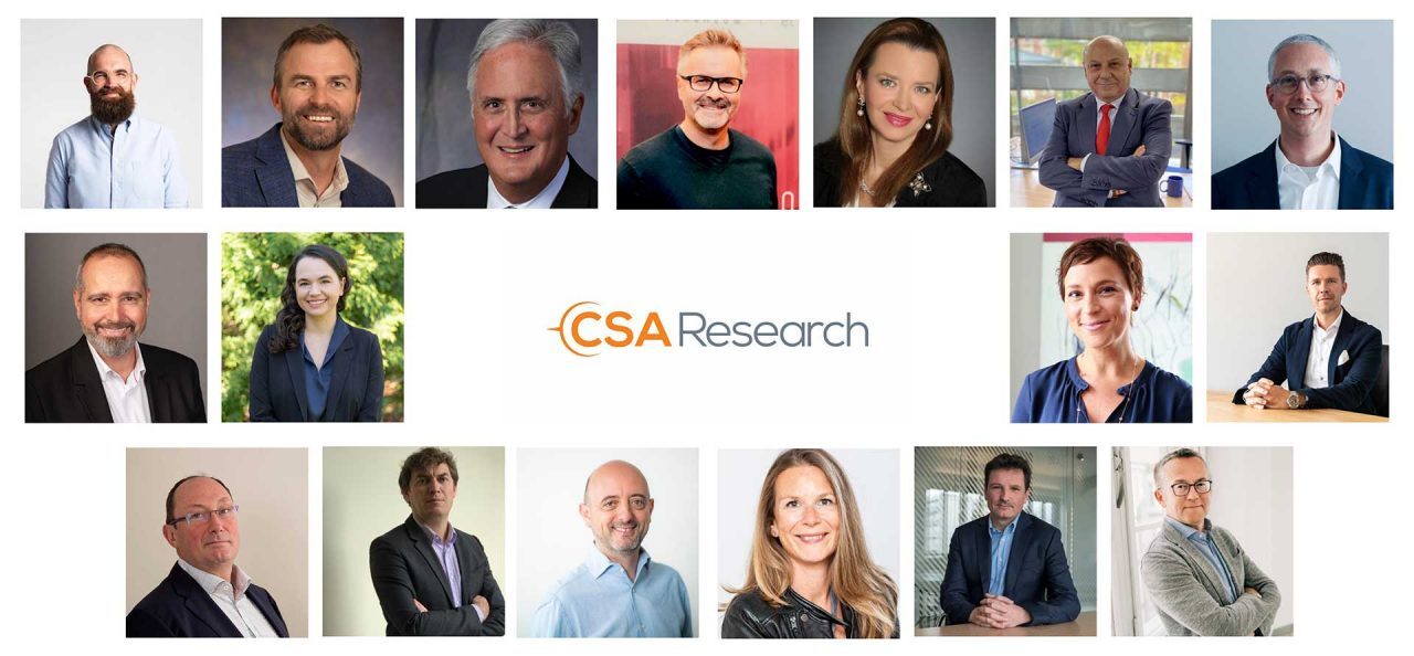 A grid of 16 headshots of diverse individuals surrounding the "CSA Research" logo in the center. A grid of 16 headshots of diverse individuals surrounding the "CSA Research" logo in the center.