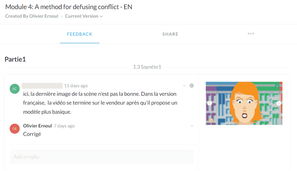 Screenshot di Articulate Storyline Review