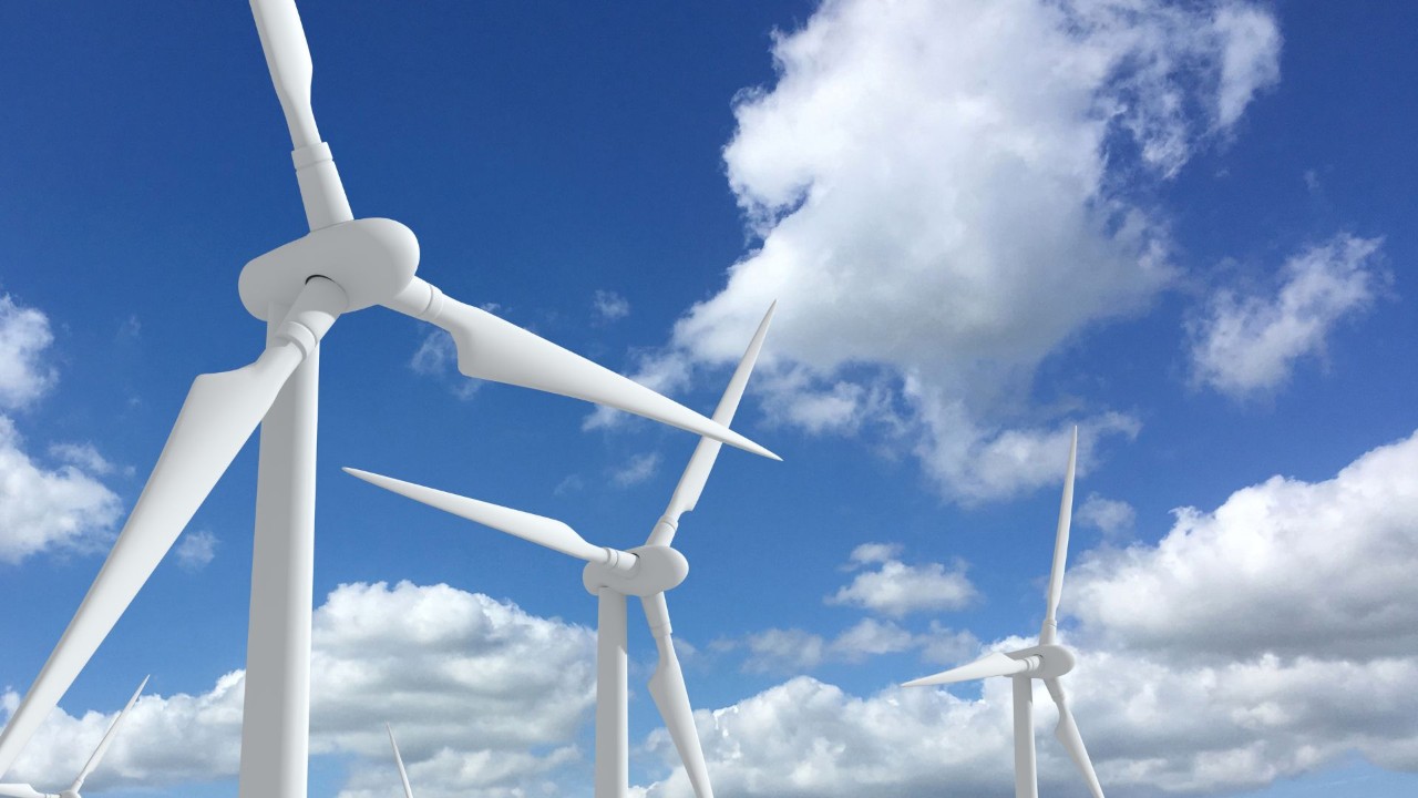 Windturbine duurzame bron van hernieuwbare energie
