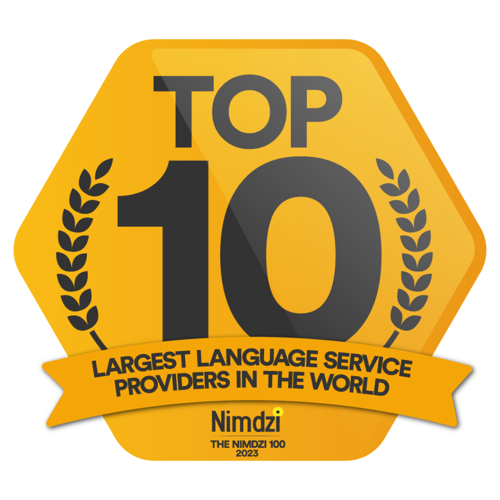 Nimdzis ”Top 10 Largest Language Service Providers in the World”